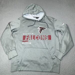 Atlanta Falcons Hoodie Men Medium Gray Nike Super‎ Bowl LI 2017 Sweatshirt NFL